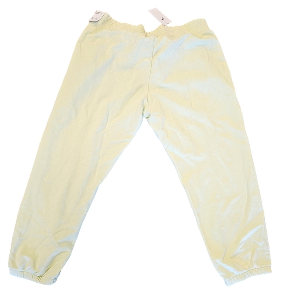 Nike Womens Essential Washed Lime Sportswear Collection Fleece Jogger Sweatpant - Picture 4 of 5